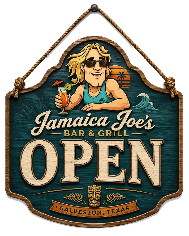 Live sign: Jamaica Joe's is open right now